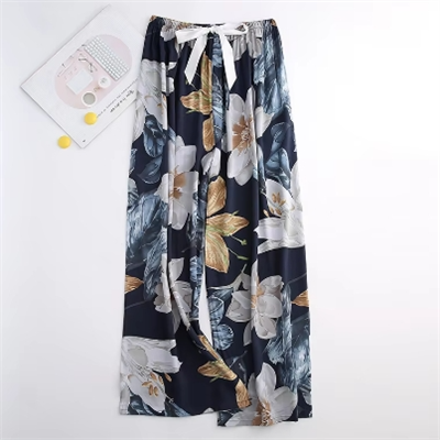 Bedruckte Relax-Hose aus 100 % Viskose